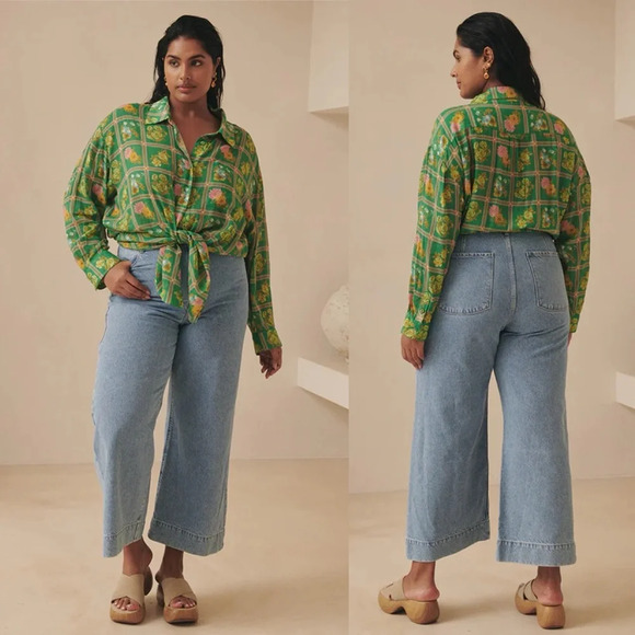 Spell Tops - Spell The Flora Shirt in Citrus Crush